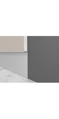 Concealed aluminum baseboard profile