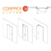 Sliding Hardware Celegon Folding door system COMPACK LIVING 90