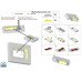 Door Handles Bonaiti Handles for a sliding door B NO-HA NS 105