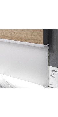 Concealed aluminum baseboard profile