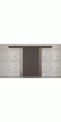 Fitting set for double sliding doors up to 220 lbs/100 kg