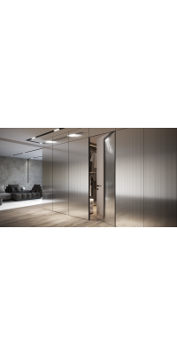 Fluted Glass wall panels